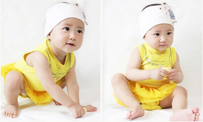 100 percent cotton baby girl bodysuit