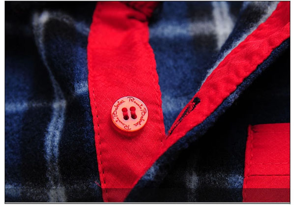 Boys blue fleece  jacket buttons 