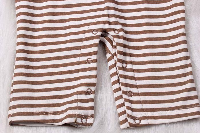 Baby boy romper bottom detail.