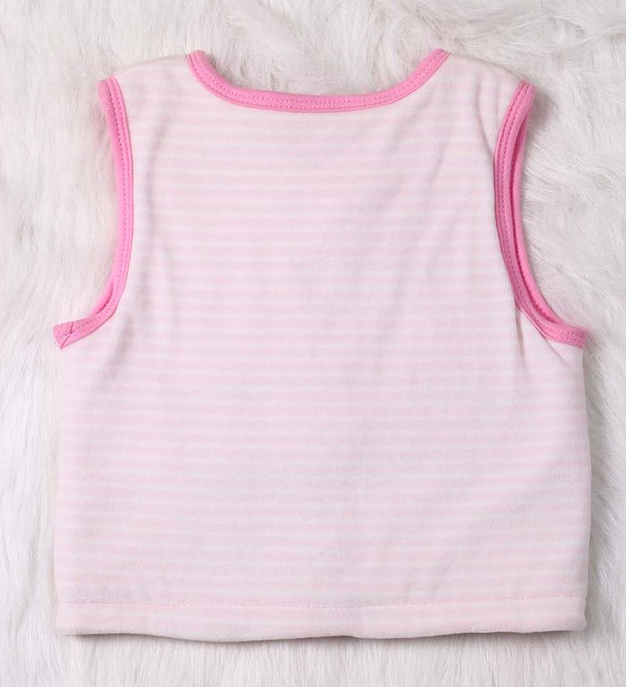 Baby girl winter vest back.