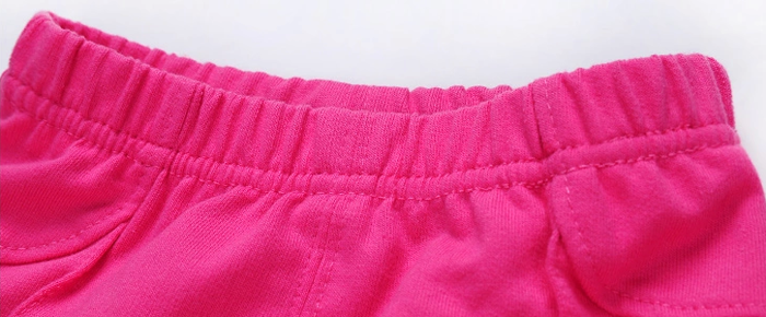 Baby girls leisure pink pants waist
