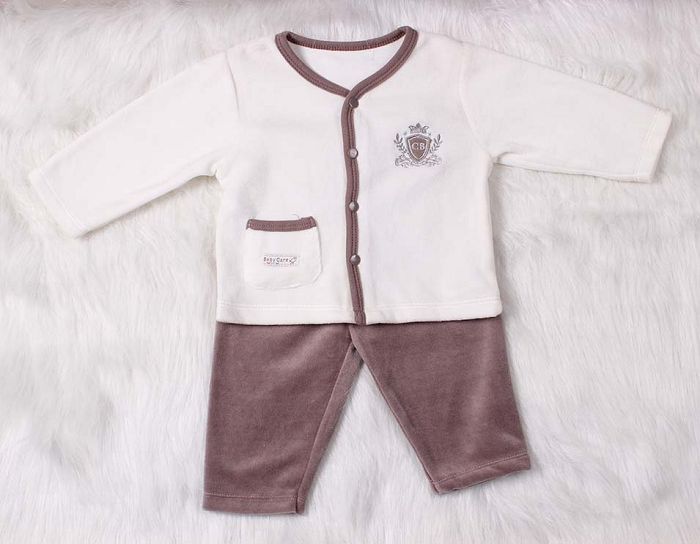Baby velvet clothing set