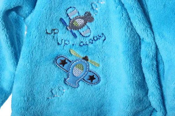 Baby blue romper beautiful pattern