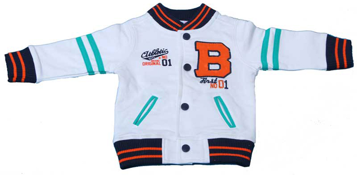 baby boy jacket white