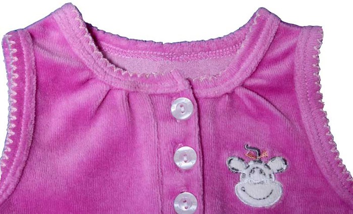 baby girl clothing set pink vest