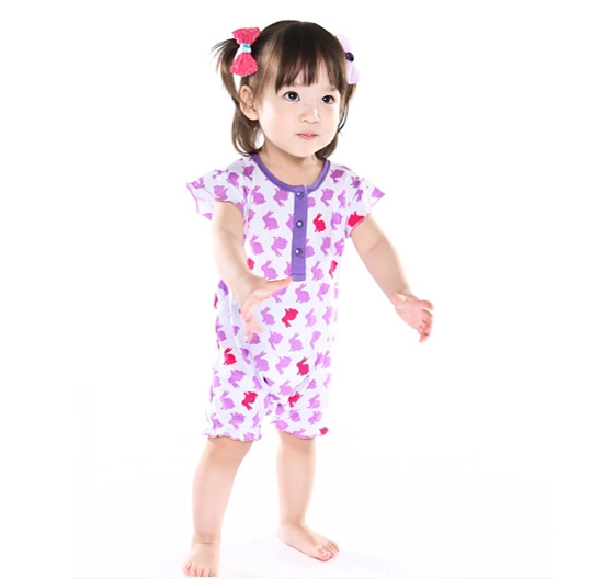 Baby girl purple bodysuit