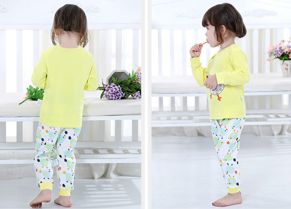 Baby new arrival yellow pajamas 