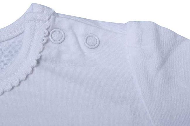 Button of t shirt collar