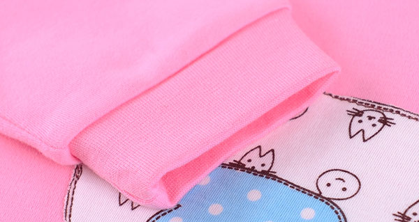 Baby beautiful pink pajamas cuff