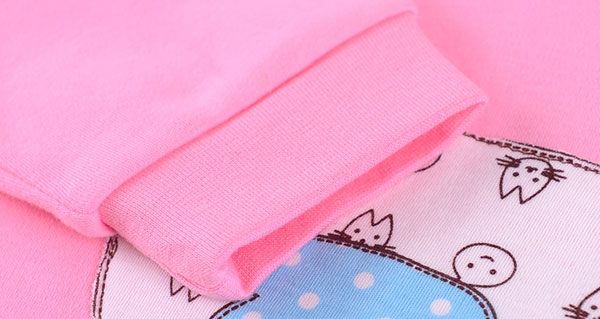 Baby beautiful pink pajamas cuff