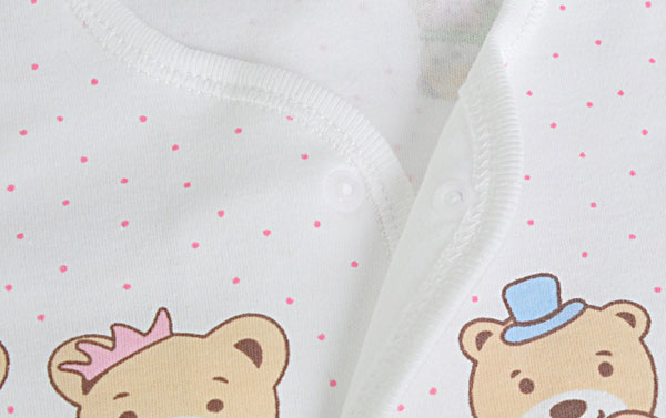 front opening cute cartoon bear pajama