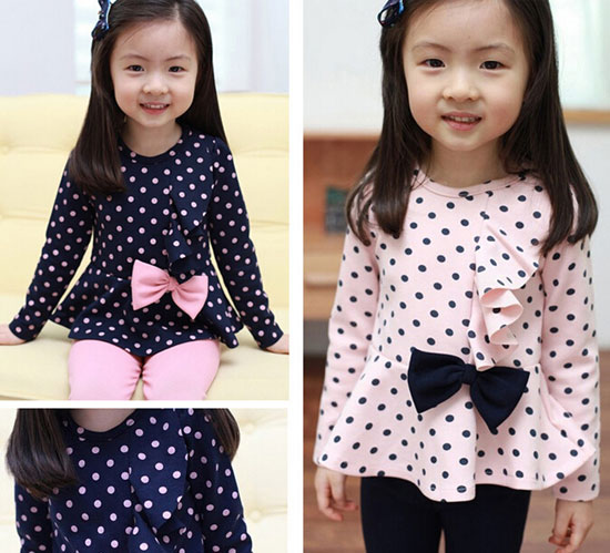 baby girl dots and bowtie sets details  