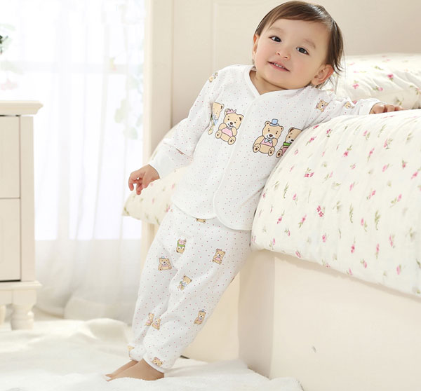 cotton front opening toddler clothing