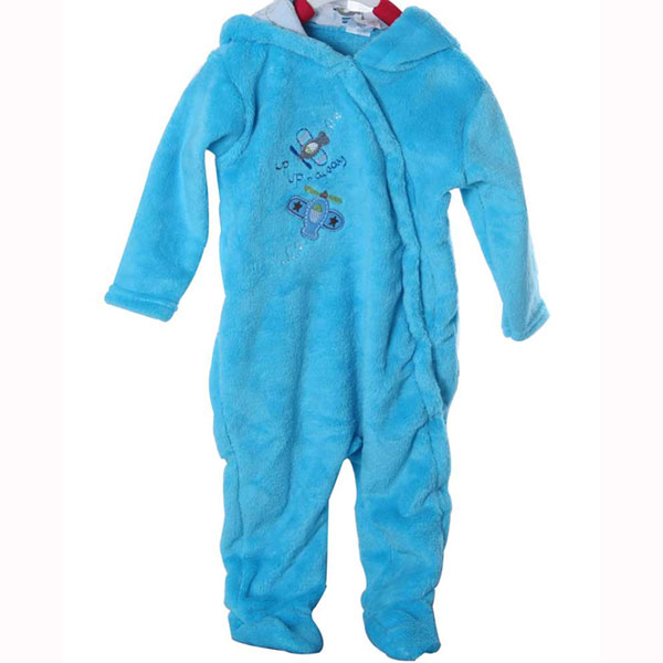 Lovely baby warm blue romper