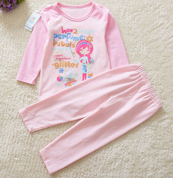 cotton lovely pajama set for baby girls