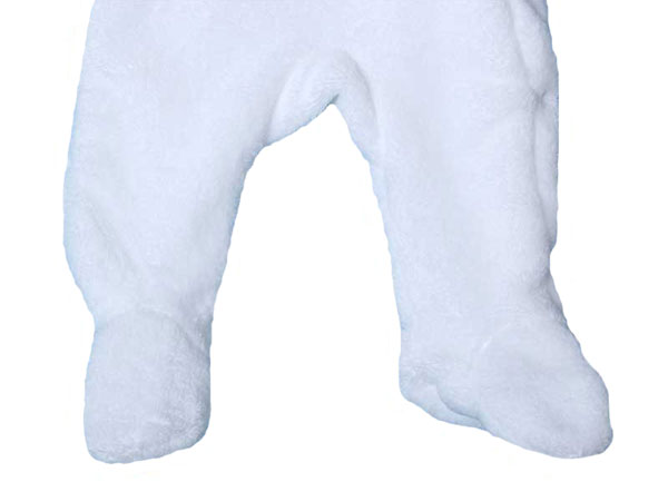 Baby beautiful romper white legs detail with feet