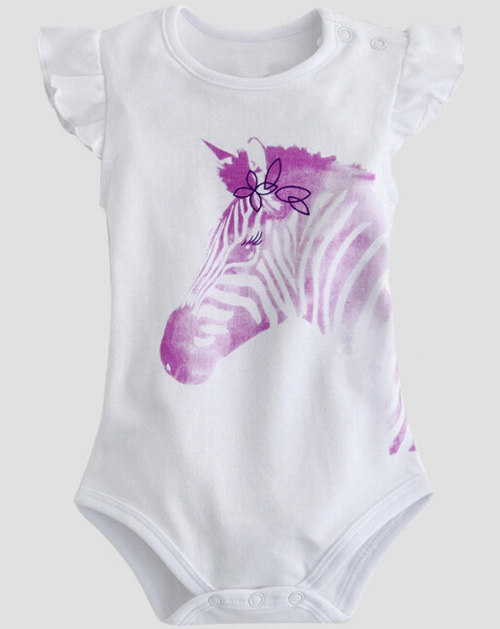 Baby girl bodysuit with horse